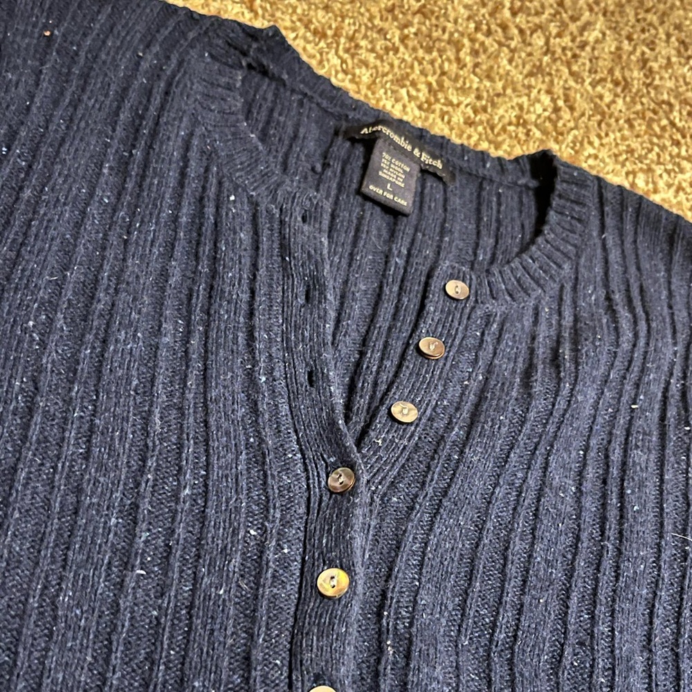 Half Button Down Abercrombie And Fitch Sweater - image 2